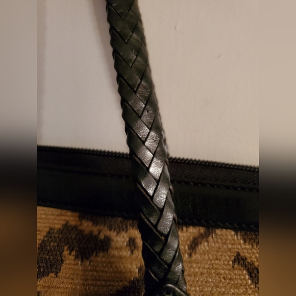 Vintage Brighton Tapestry Animal Print Large purse Satchel - Picture 6 of 9